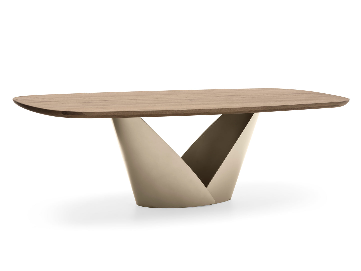 Calla spisebord – heltre eik med metallfot, 2 størrelser