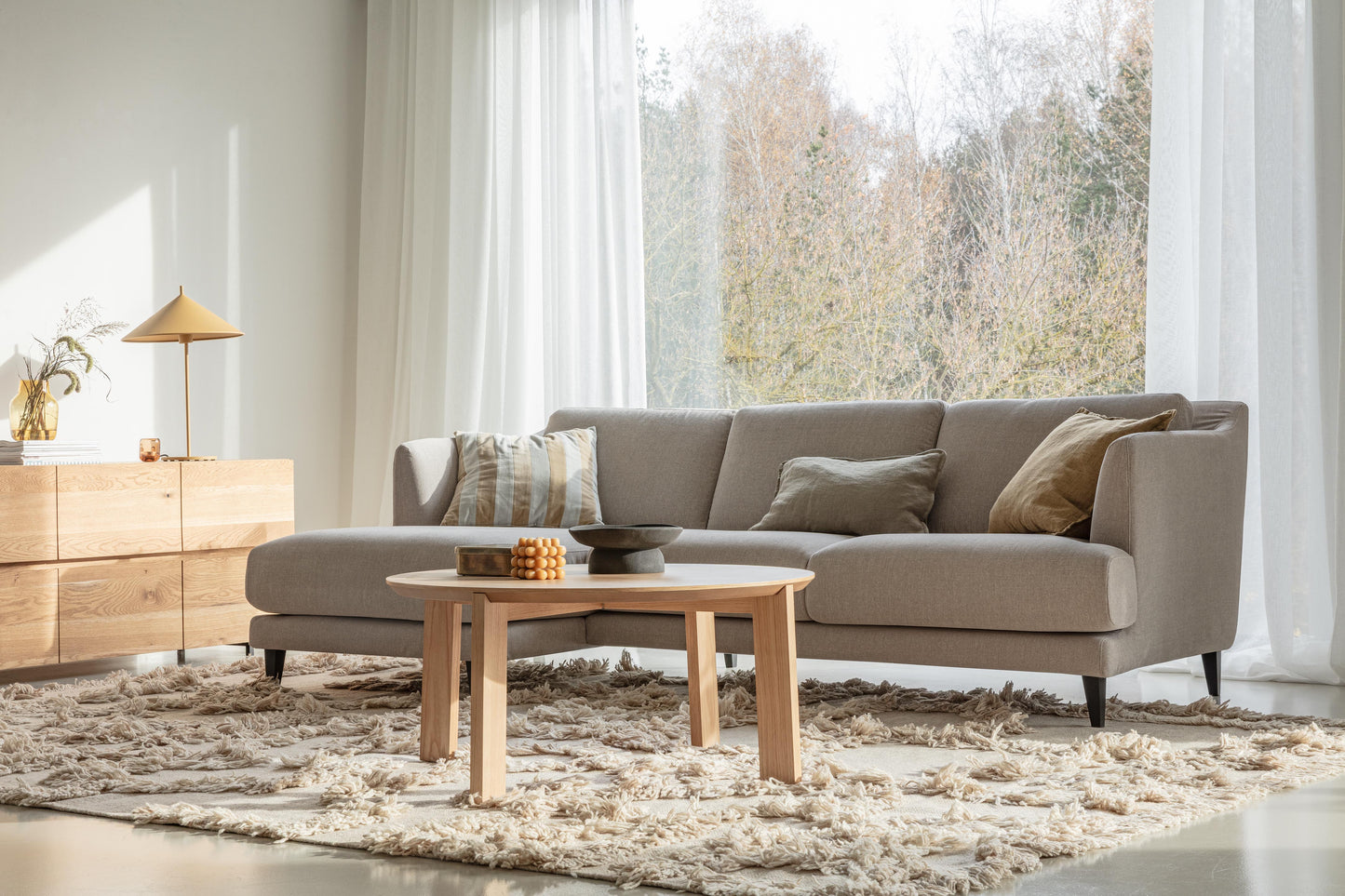 Vera sofa med chaiselounge set 1