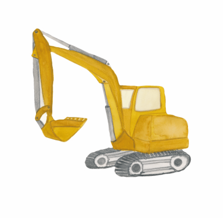 That's Mine Wallsticker Dig Machine, en del av kategorien Wallstickers - At Home Interiør