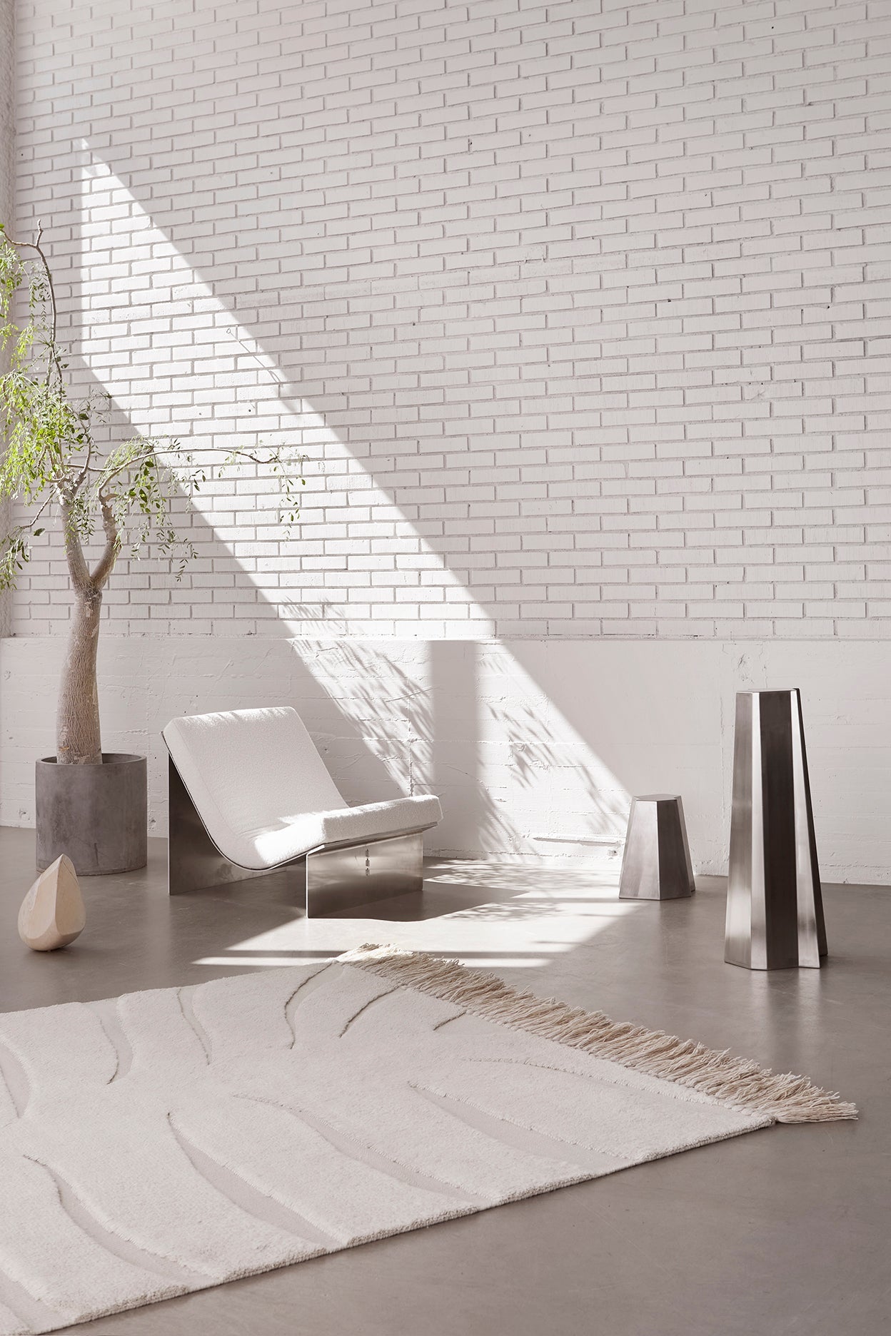 Zuleika Pearl ivory wool, gulvteppe, flere størrelser, en del av kategorien - At Home Interiør