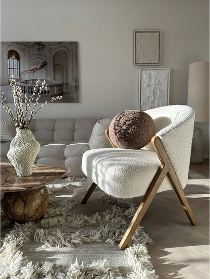 Elsie Ornament Pute Nougat