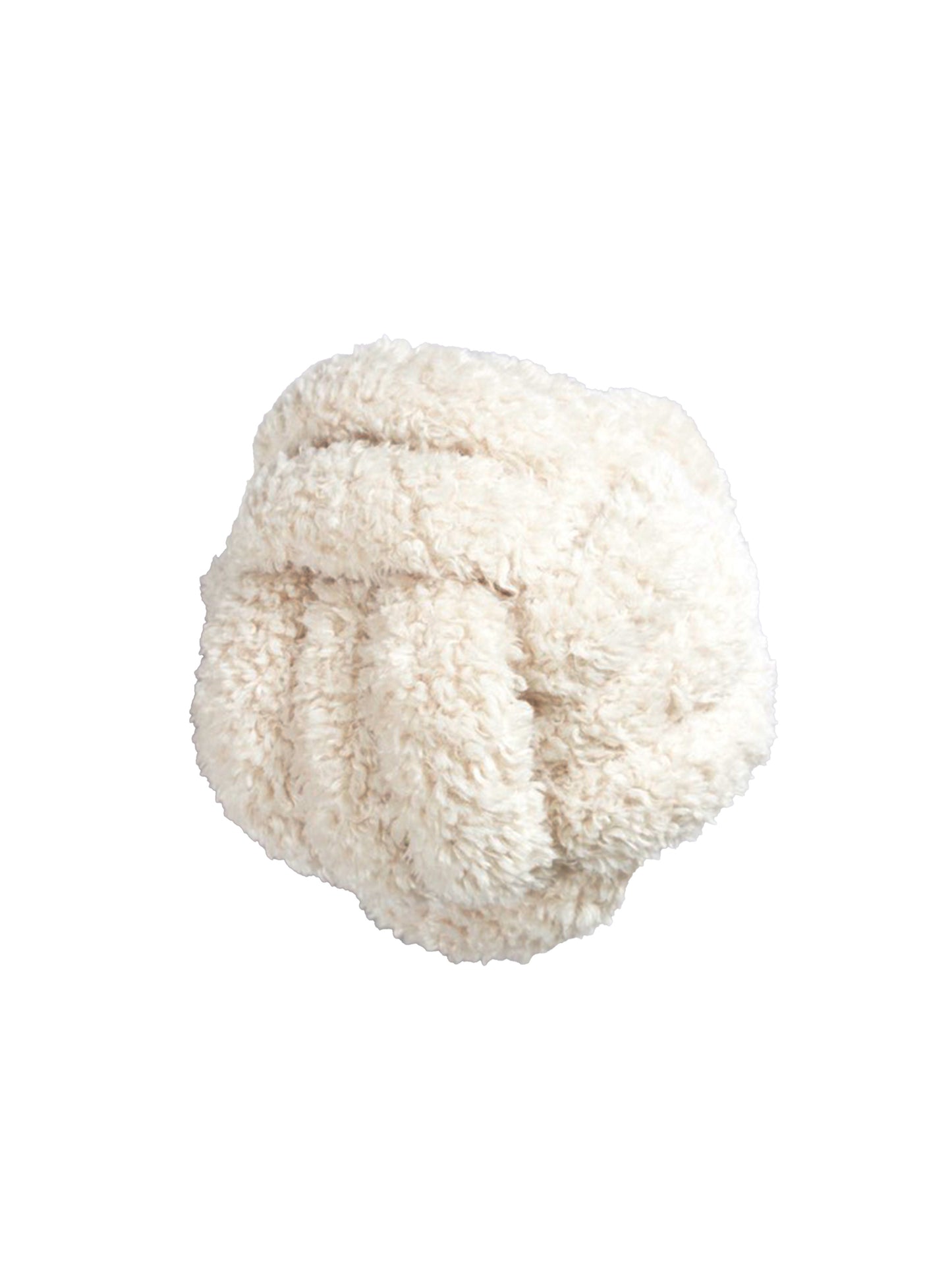 Ball Ornament Pute offwhite fluff