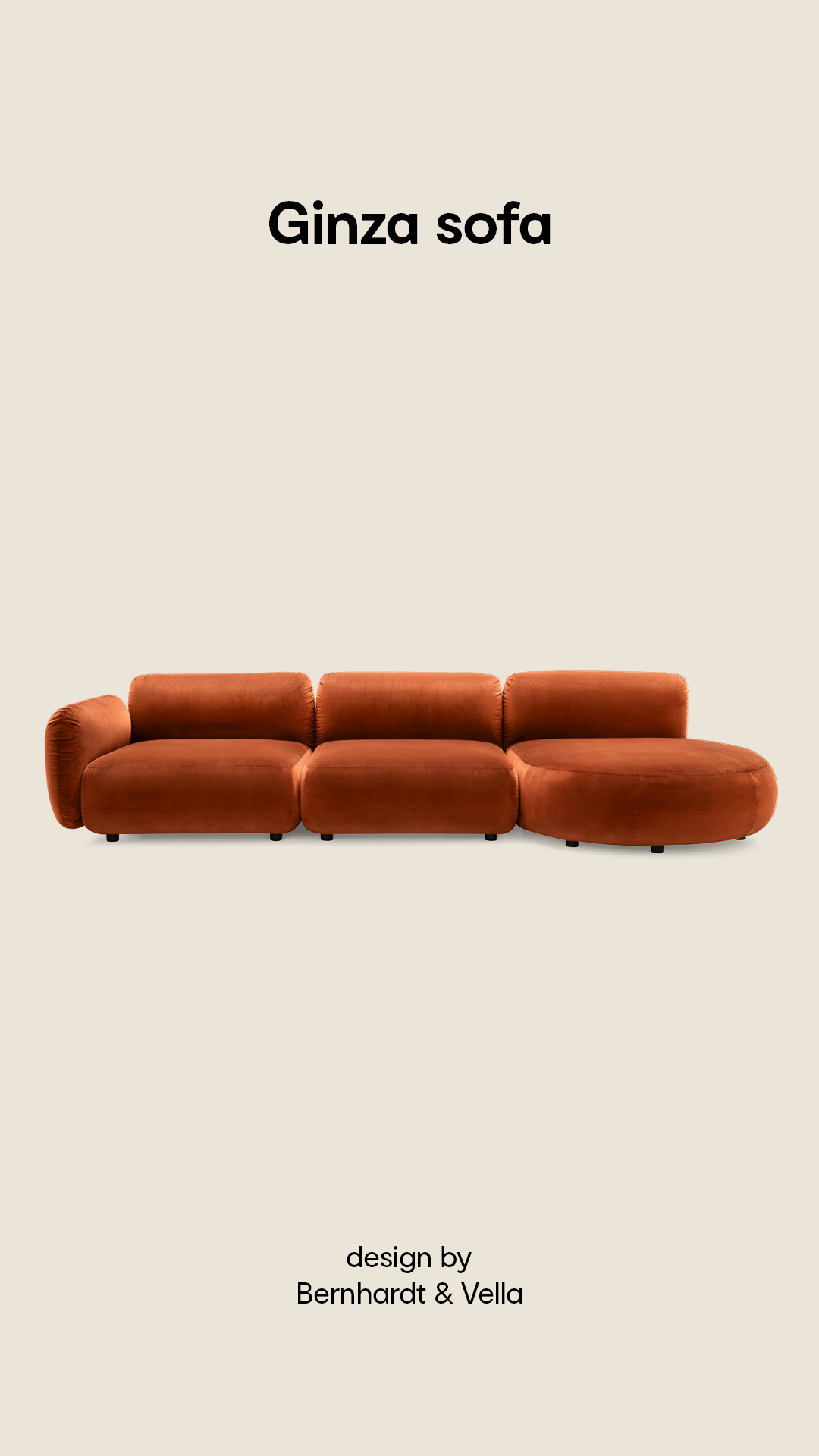 Ginza Sofa oppsett Medium, Vareprøve salg