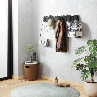 Sticks Multi Hook sort, moderne knaggrekke