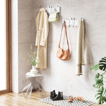 Knaggrekke fra Umbra vist med nedfelte kroker for oppheng.