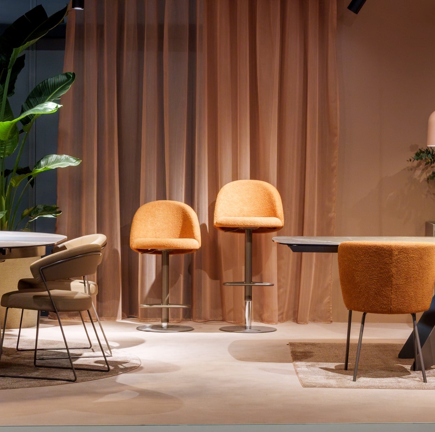 Tuka Soft barstol med gaslift – Connubia design