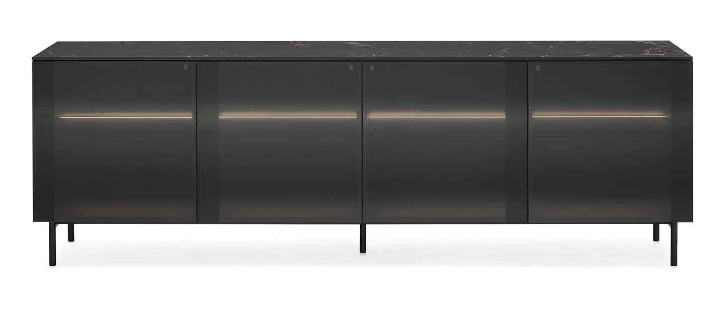 Crystal Sjenk, med glass dører smoke/ Bronze 2 størrelser