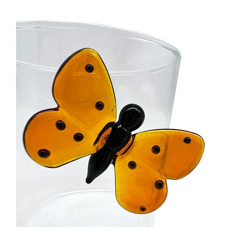 Tumbler Red Butterfly