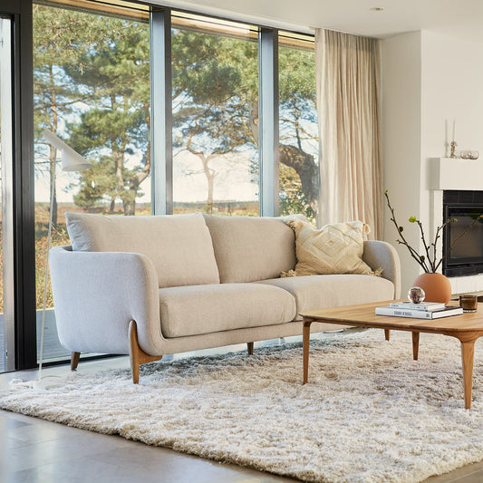 Jenny 3 seter sofa, flere tekstilvalg.