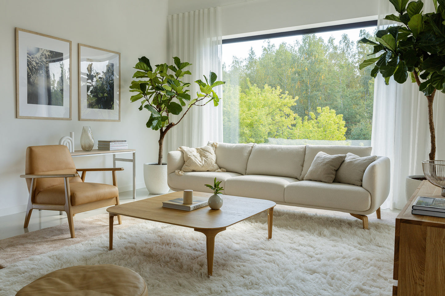 Moa 3,5 seter sofa, flere tekstilvalg.