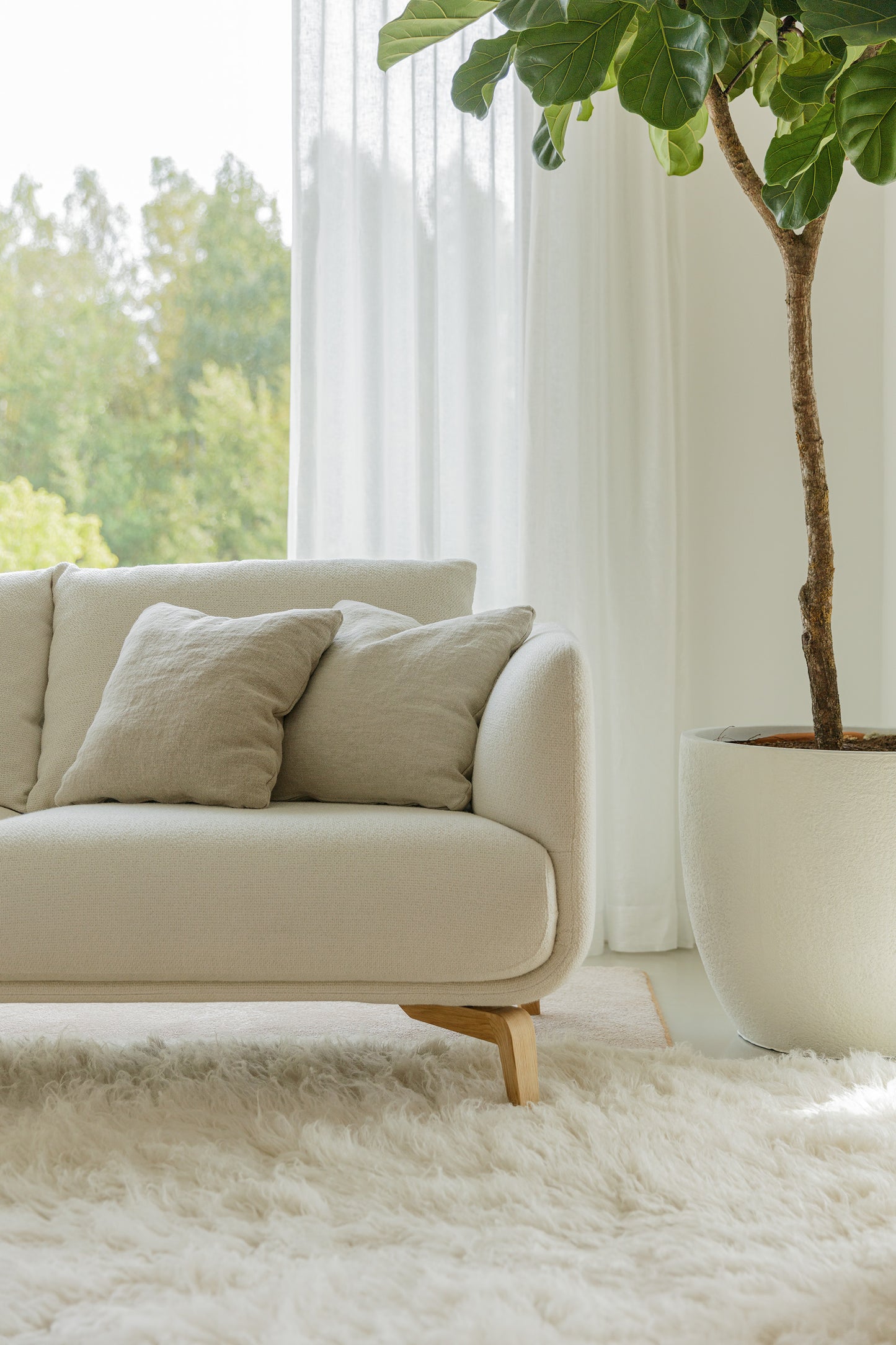 Moa 3,5 seter sofa, flere tekstilvalg.