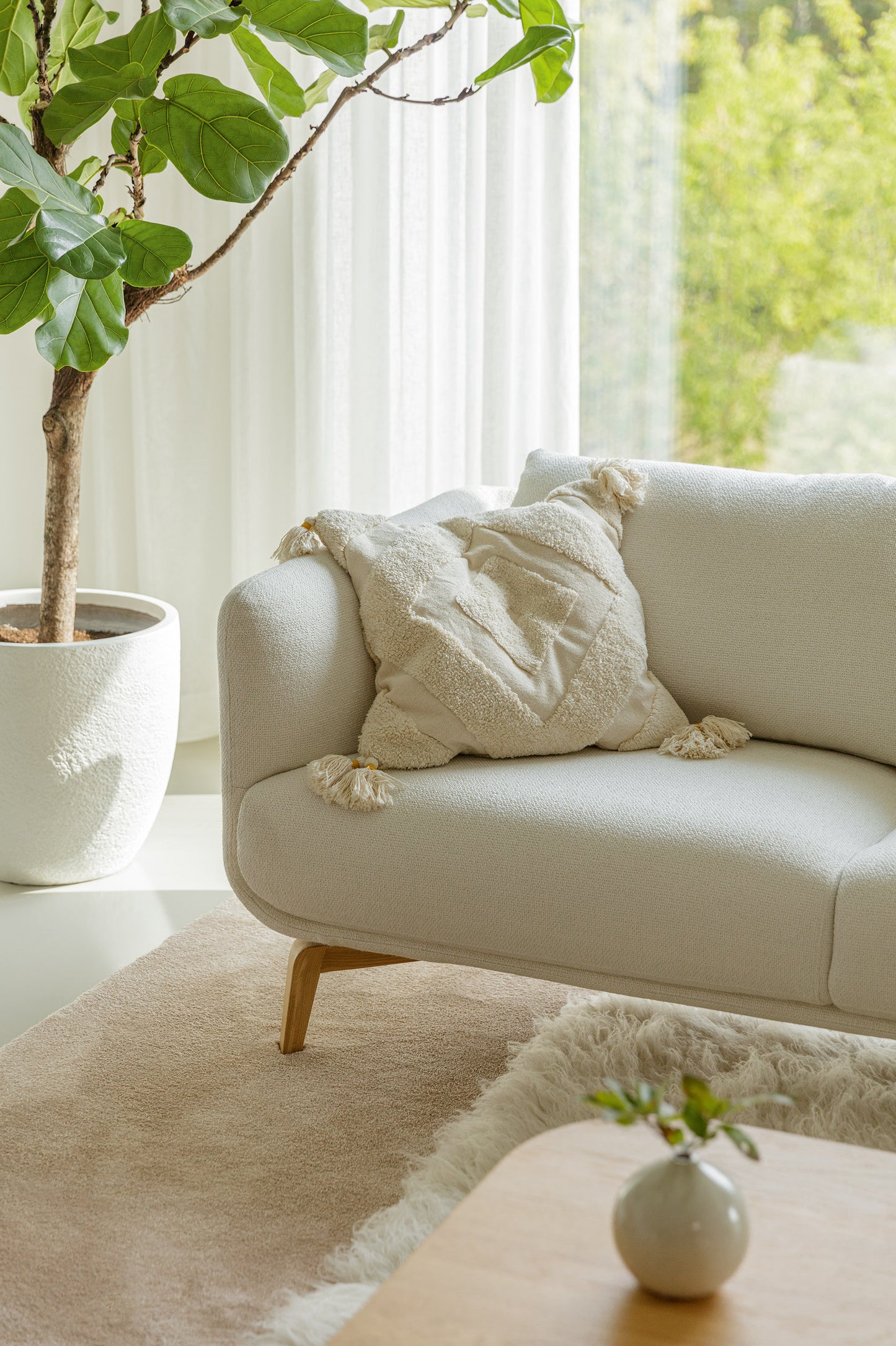 Moa 3,5 seter sofa, flere tekstilvalg.