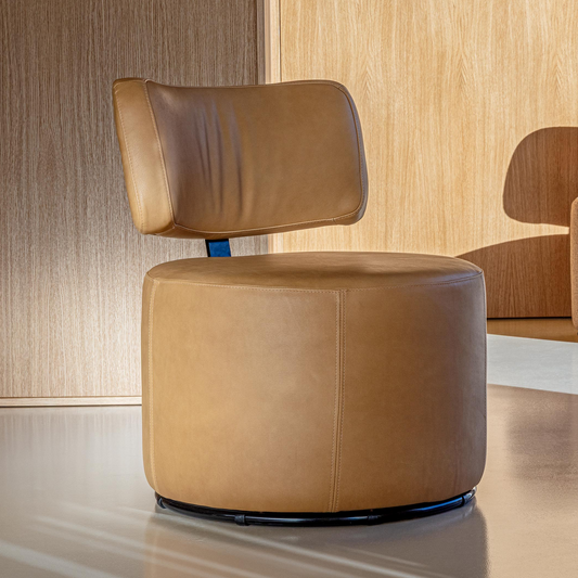 Mokka lenestol skinn