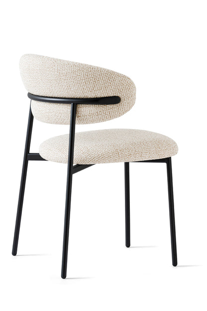 Oleandro spisestuestol med metallben