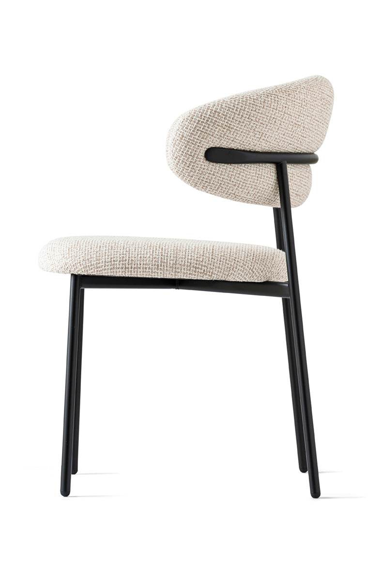 Oleandro spisestuestol med metallben