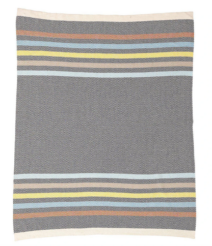 Bloomingville Blanket Rainbow striped