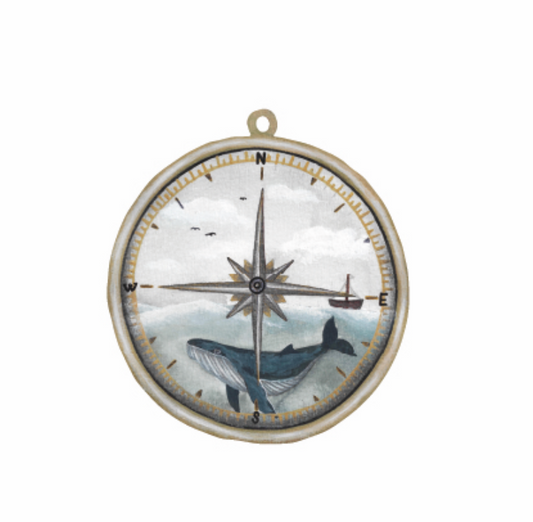 That's Mine Wallsticker Whale Compass