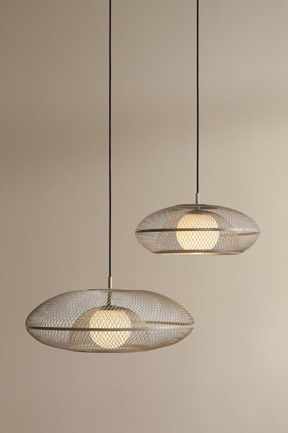 Faraday taklampe large Ø60 - Børstet stål. NYHET
