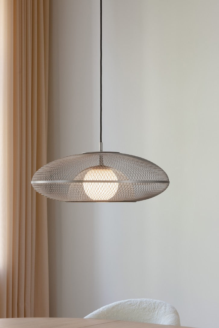 Faraday taklampe large Ø60 - Børstet stål. NYHET
