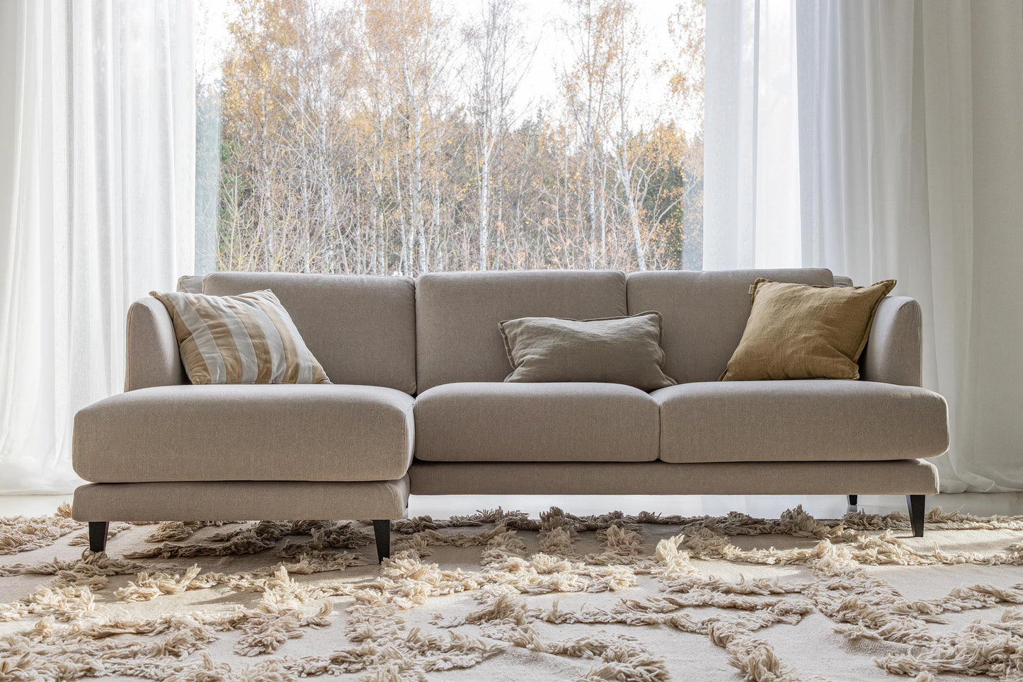Vera sofa med chaiselounge set 1
