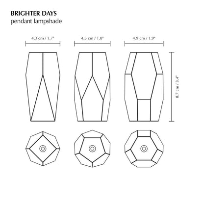 Brighter Days Lampeskjerm 3 Utforminger 2 materialer, en del av kategorien Lampeskjerm - At Home Interiør