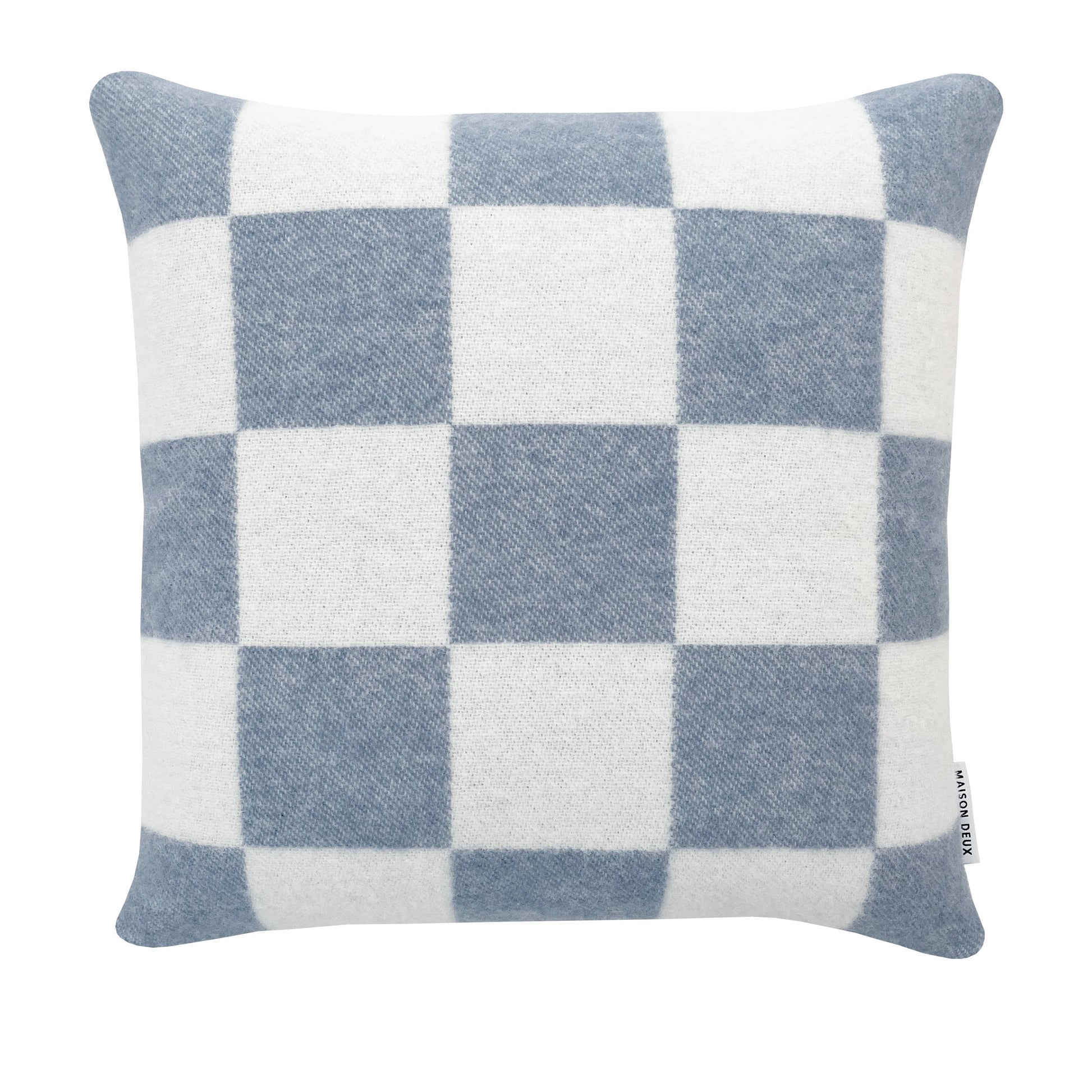 Checkerboard Pyntepute ull Denim white, en del av kategorien Pute - At Home Interiør