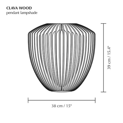 Clava Wood Lampeskjerm 2 tre typer, en del av kategorien Lampeskjerm - At Home Interiør