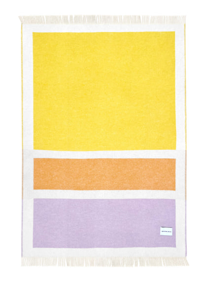 Color Block Ullpledd No.1 Lilac, en del av kategorien Pledd - At Home Interiør