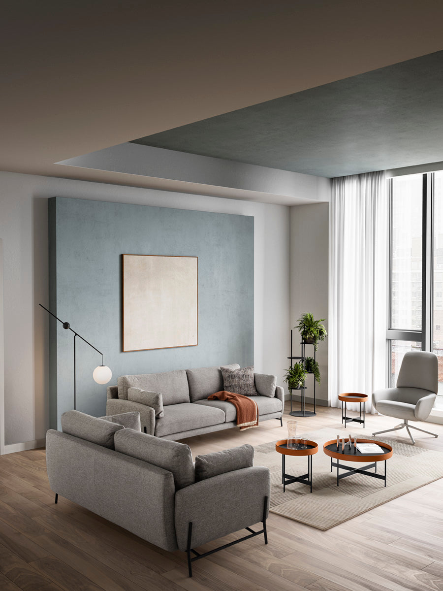 Circles frittstående hylle Sort/Bronze/ Pearl Beige