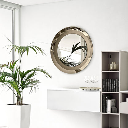 Surface rundt veggspeil med buet ramme