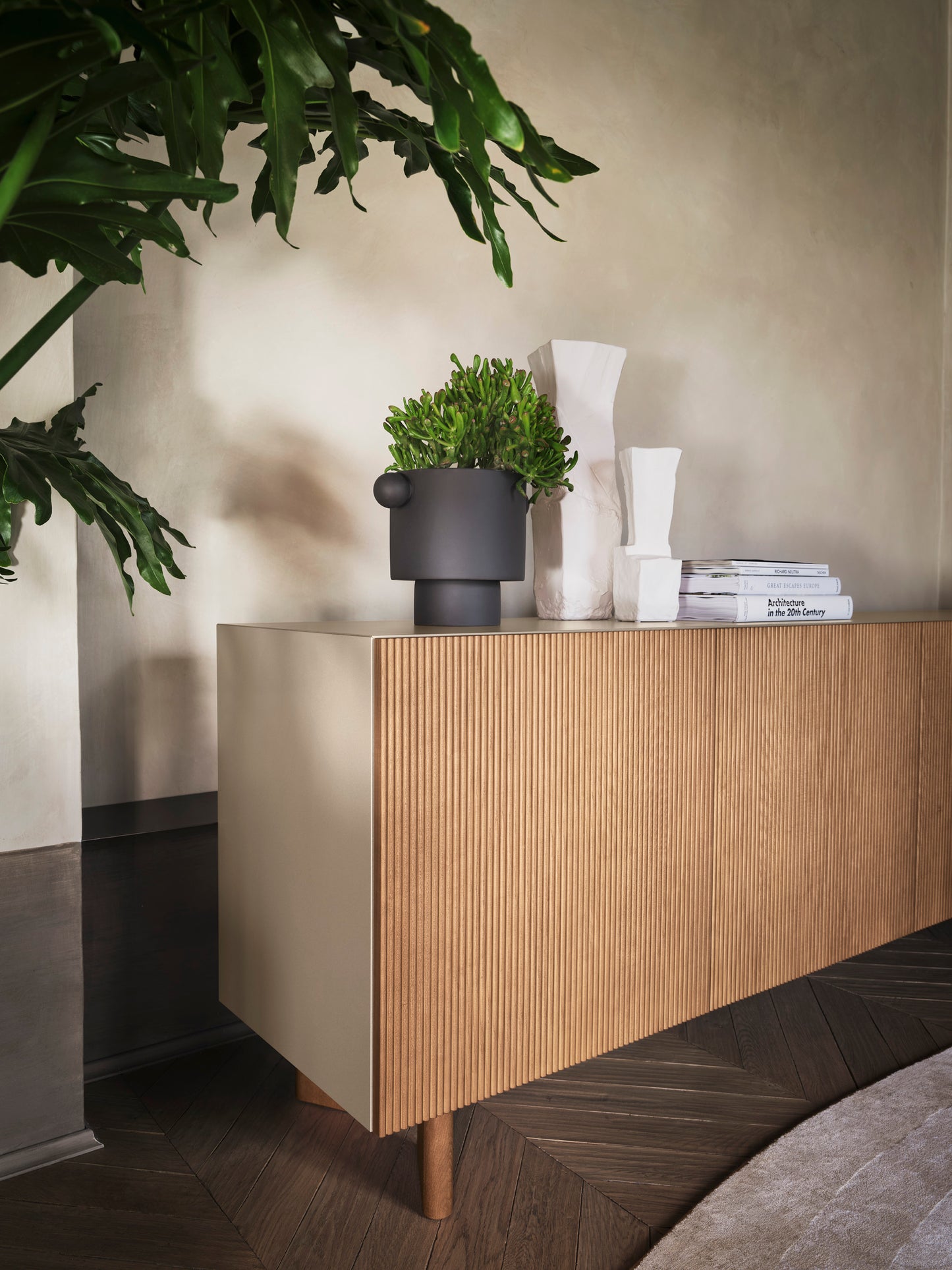 Vertical sjenk Canaletto/ sort spilefronter 181/241 cm