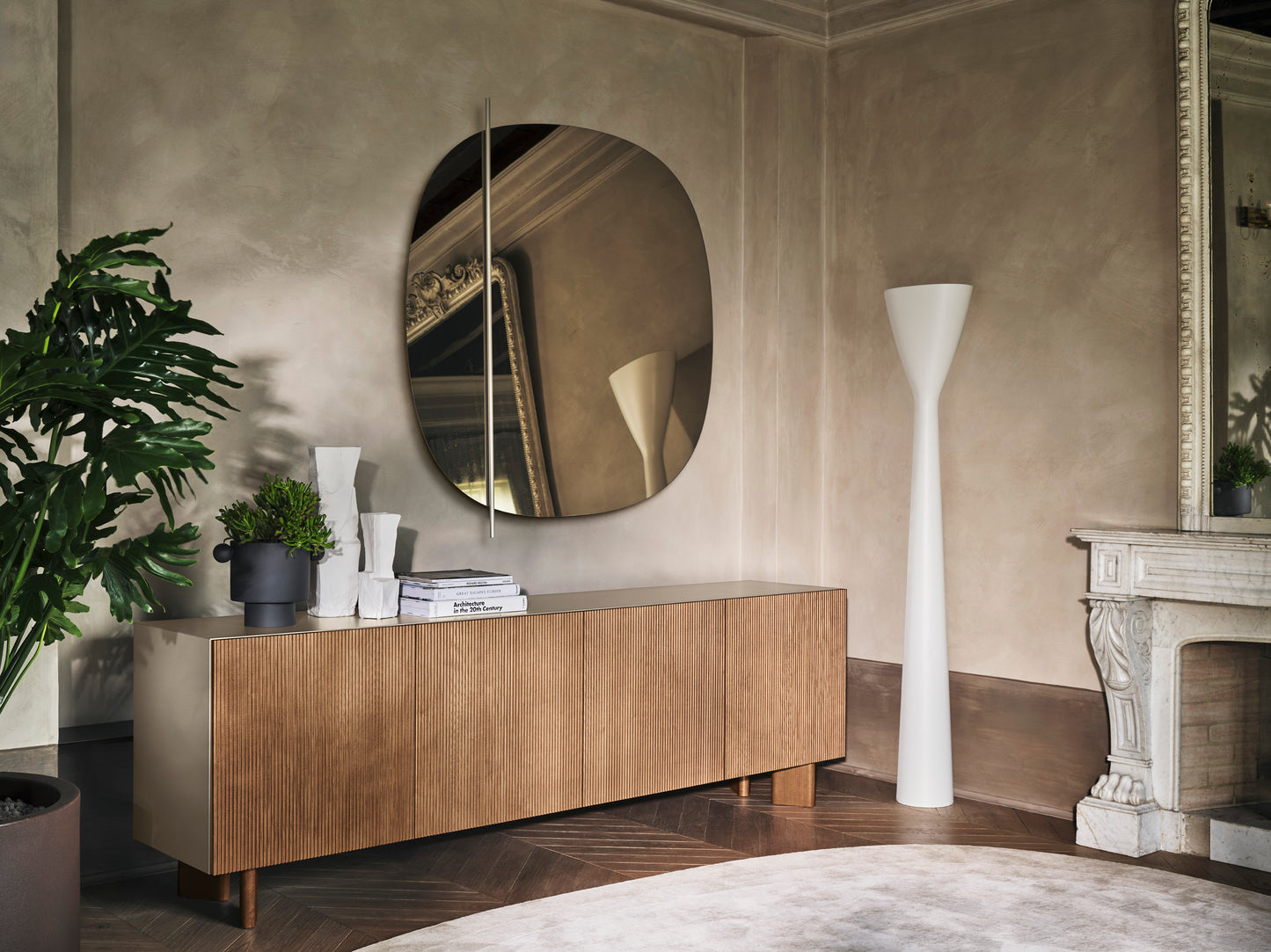 Vertical sjenk Canaletto/ sort spilefronter 181/241 cm