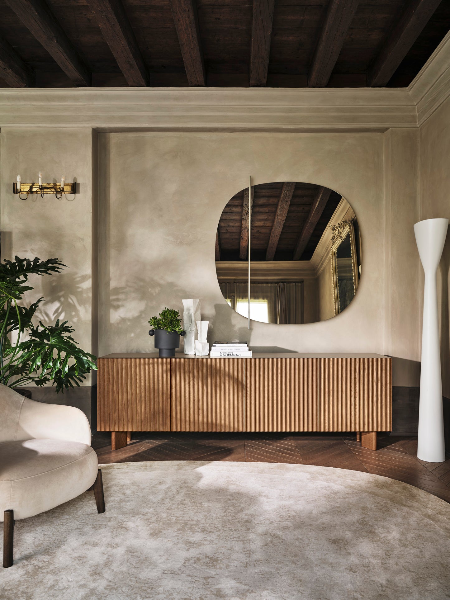 Vertical sjenk Canaletto/ sort spilefronter 181/241 cm