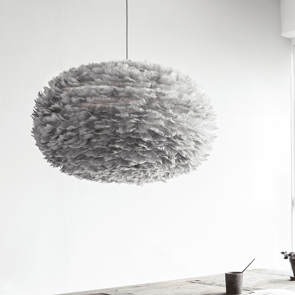 Eos lampeskjerm Grå 5 størrelser, en del av kategorien Lampeskjerm - At Home Interiør