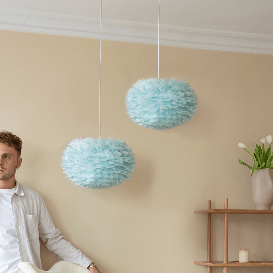 Eos lampeskjerm Lys blå 3 størrelser, en del av kategorien Lampeskjerm - At Home Interiør