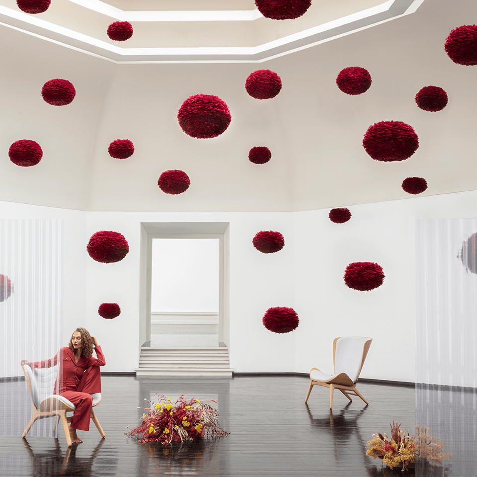 Eos lampeskjerm Vinrød 3 størrelser, en del av kategorien Lampeskjerm - At Home Interiør