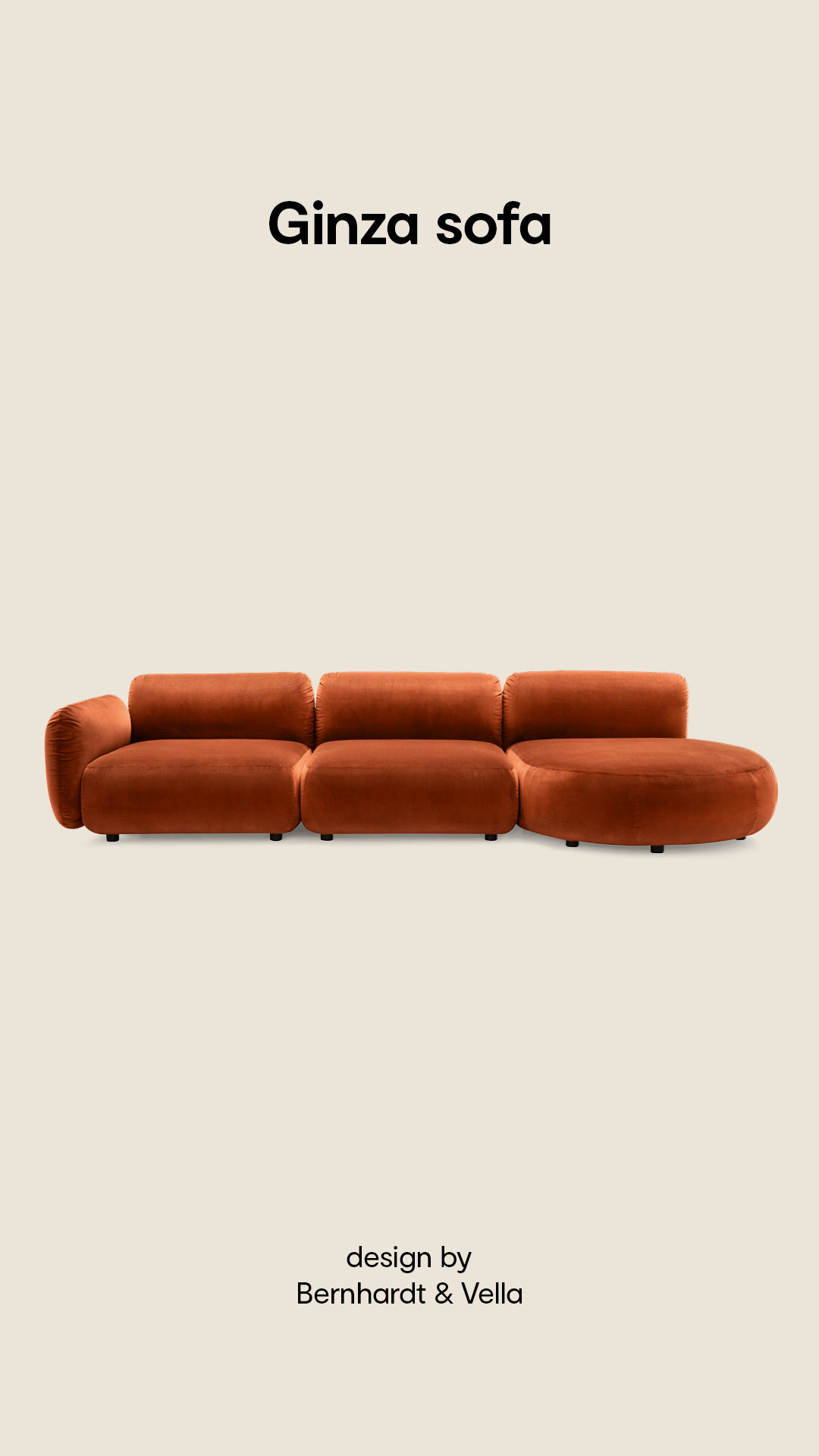 Ginza Sofa oppsett Medium, Vareprøve salg, en del av kategorien Hjørnesofa - At Home Interiør