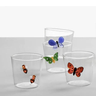 Tumbler Green Butterfly