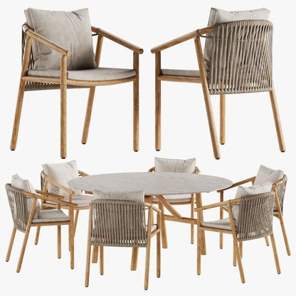 Isamu spisebord, utendørsmøbler Ditre italia, en del av kategorien utendørs - At Home Interiør