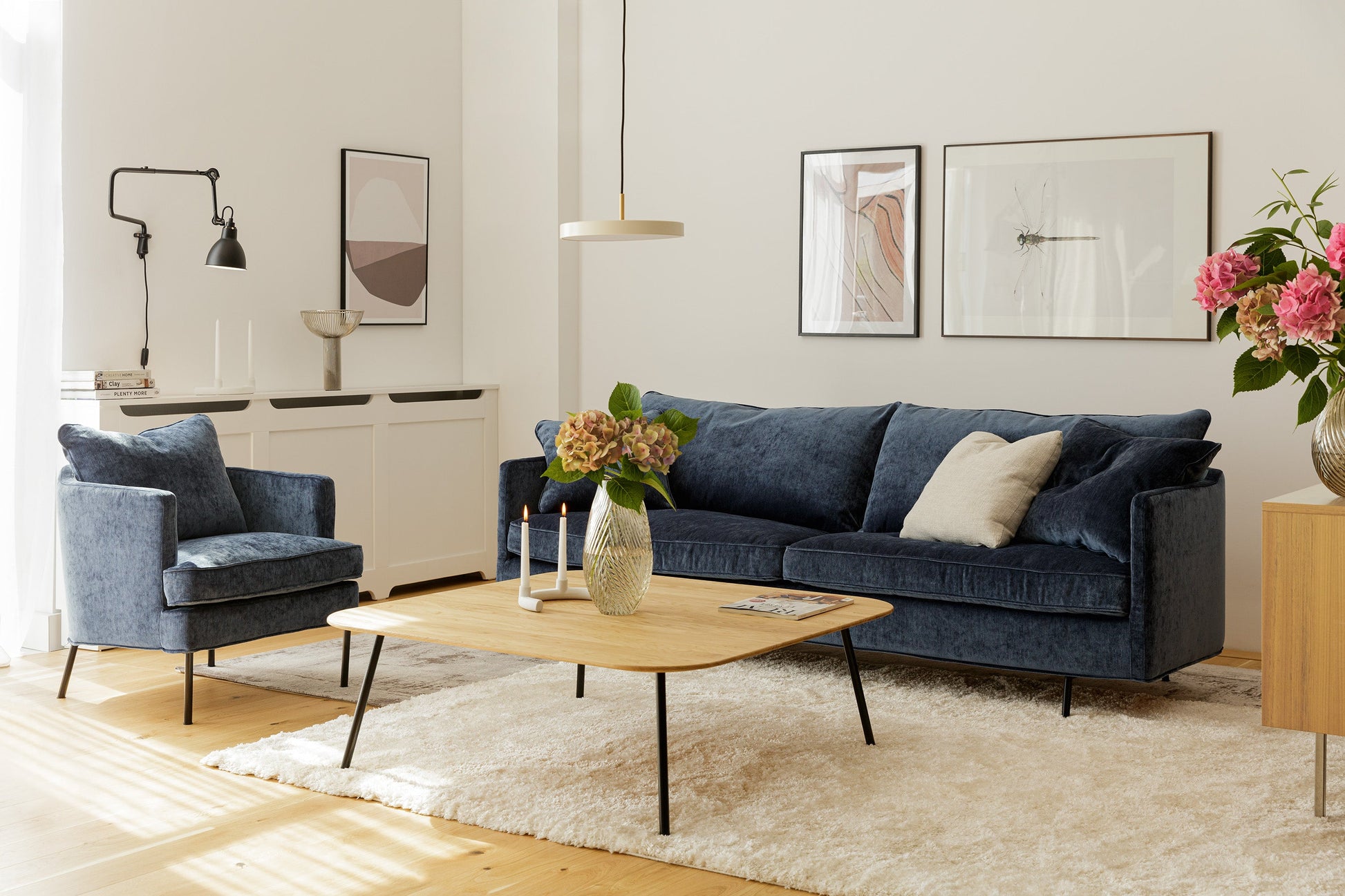 Julia 3-seter XL sofa til moderne stue – @HOME Oslo