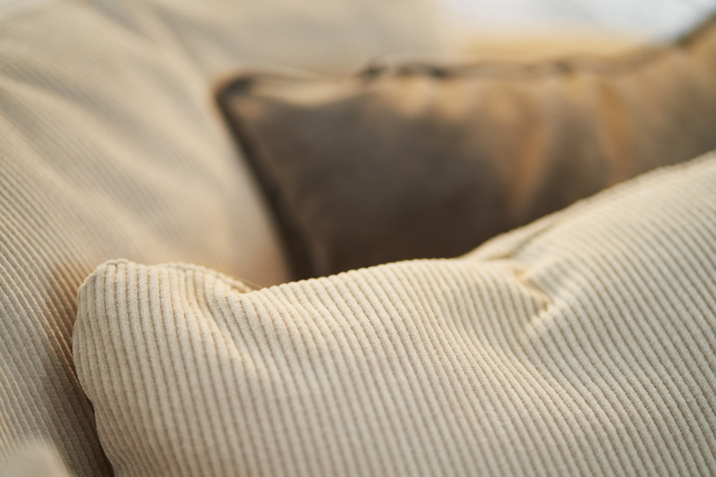 Lill 4 - seter sofa, LCV Kord natur, en del av kategorien 4 - seter - At Home Interiør