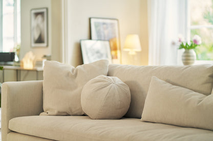 Lill 4 - seter sofa, LCV Kord natur, en del av kategorien 4 - seter - At Home Interiør