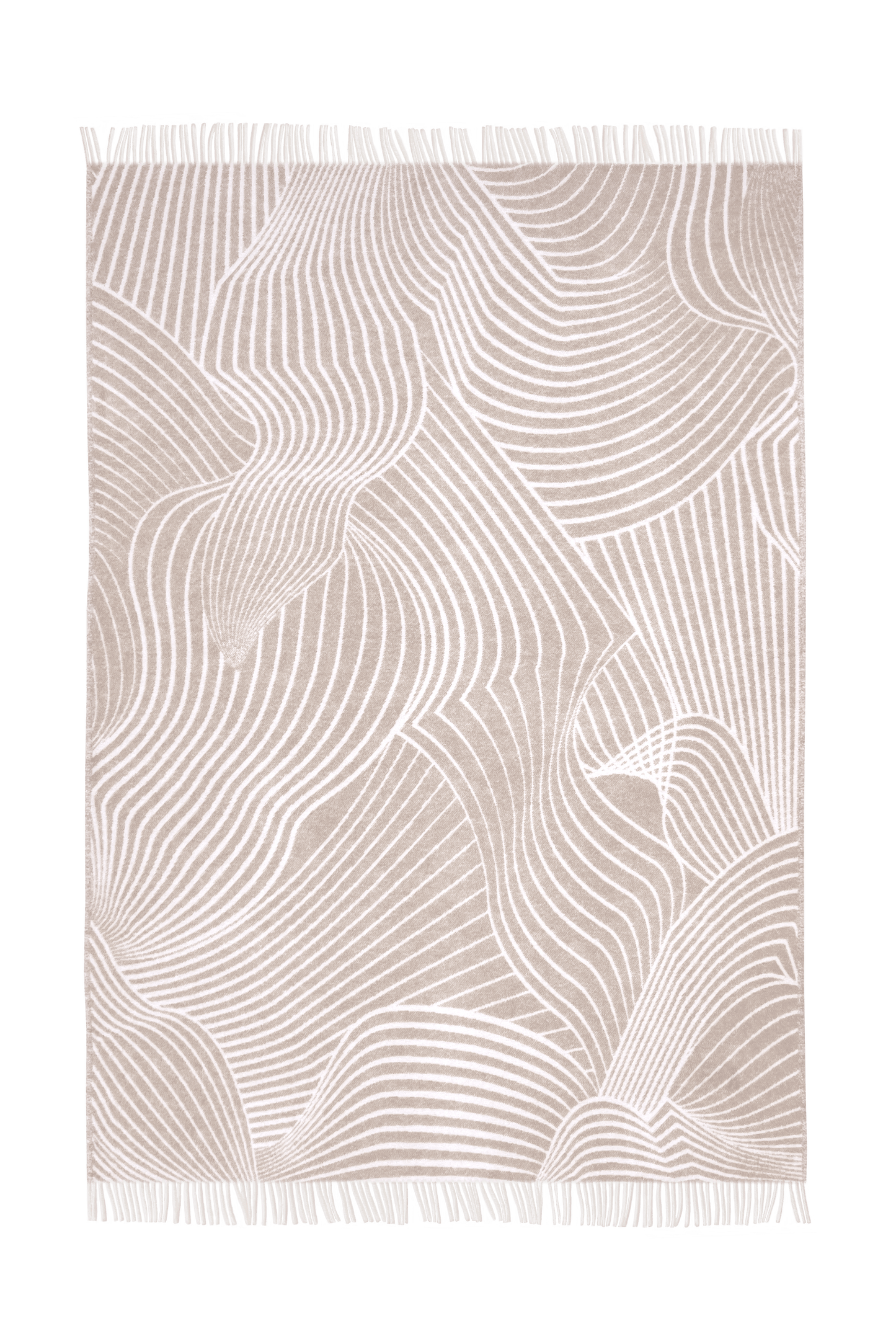 Moooi Techno Bee ullpledd Coffee Cream, en del av kategorien Pledd - At Home Interiør