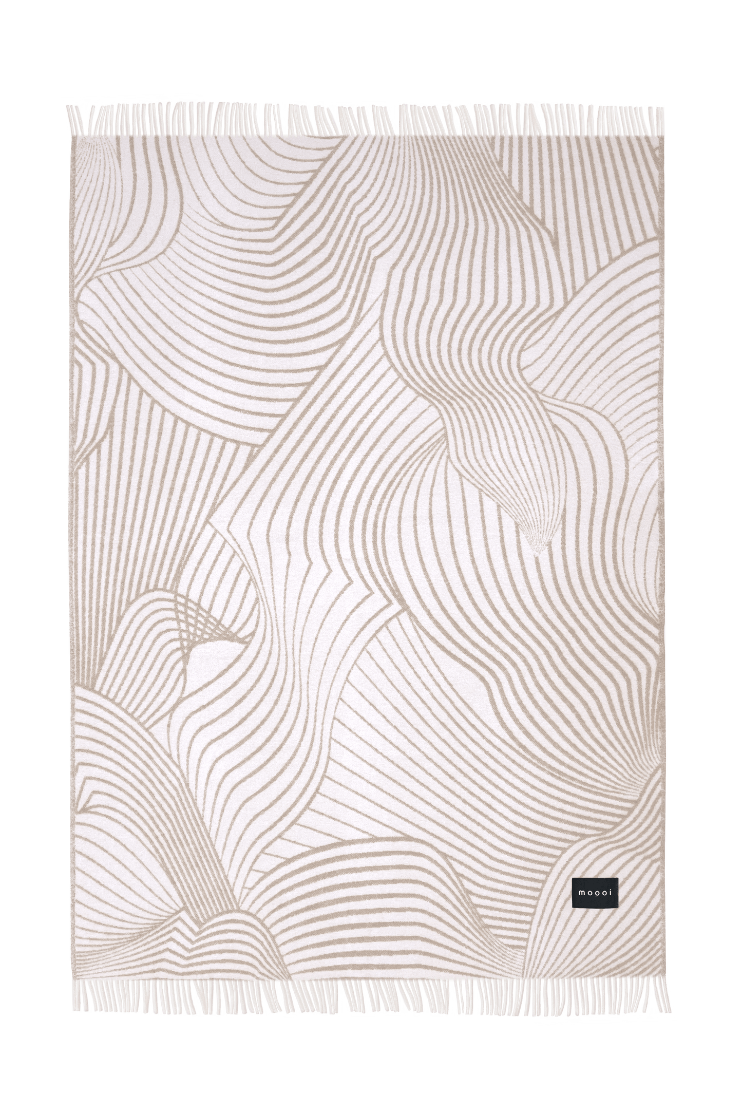 Moooi Techno Bee ullpledd Coffee Cream, en del av kategorien Pledd - At Home Interiør