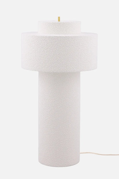 Noah 45 gulvlampe i hvit bouclé