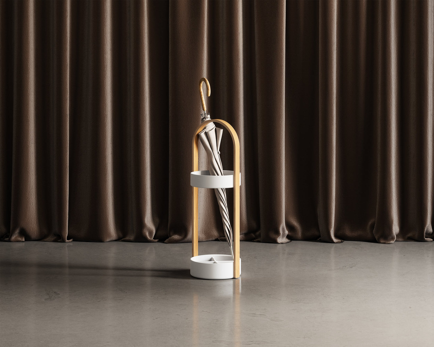 Paraplystativ Bellwood hvit, en del av kategorien - At Home Interiør