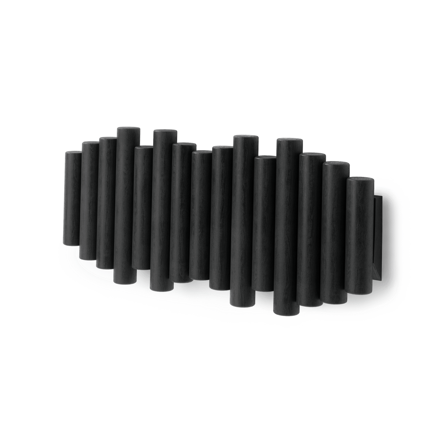 Picket knaggrekke sort– funksjonelt design som også er veggkunst, en del av kategorien - At Home Interiør