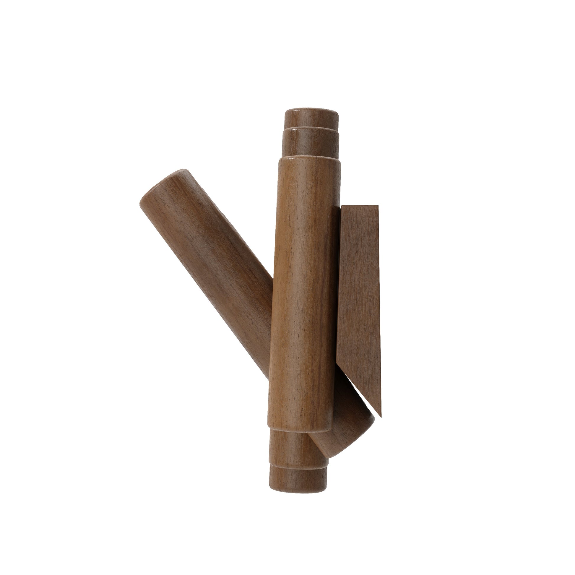 Picket knaggrekke walnut– funksjonelt design som også er veggkunst, en del av kategorien - At Home Interiør