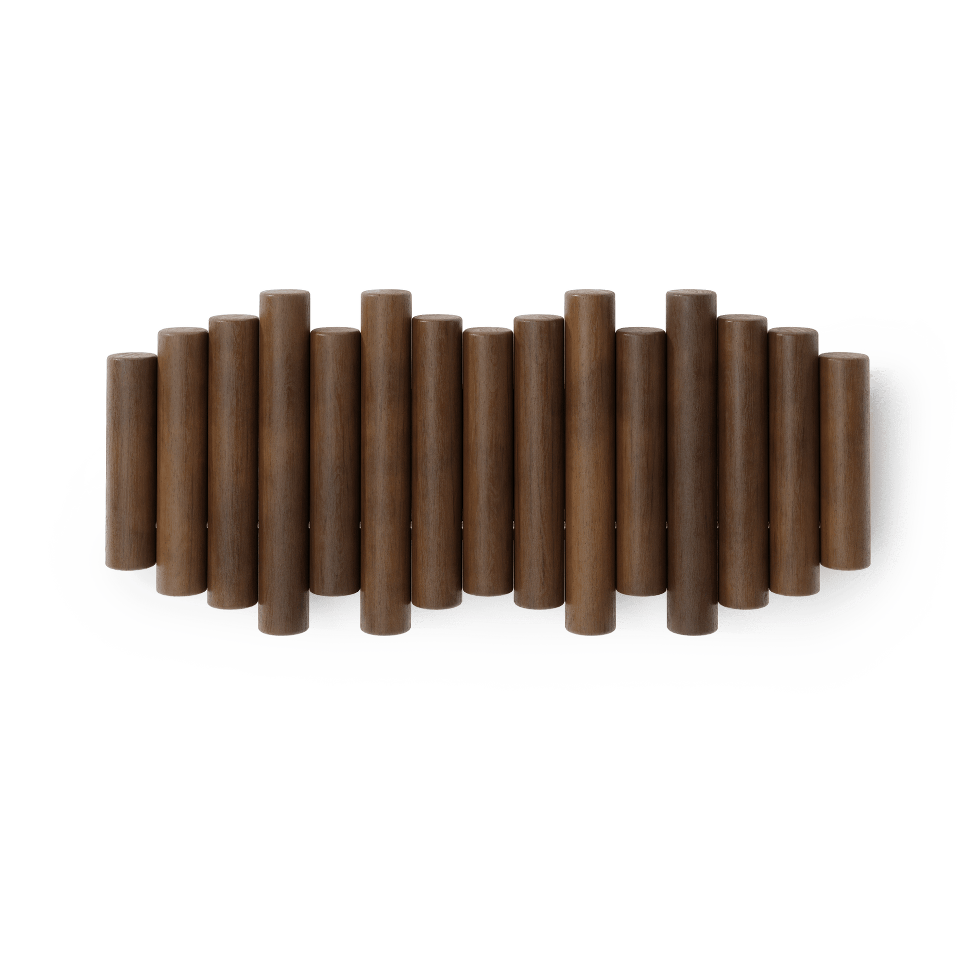 Picket knaggrekke walnut– funksjonelt design som også er veggkunst, en del av kategorien - At Home Interiør