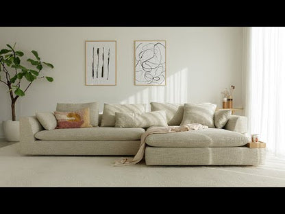 Milou sofa set 1  rock 1 natur tekstil, memoryfoam